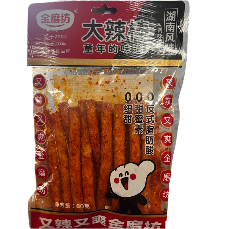 金磨坊 大辣棒/JMF Würzig scharfe Glutenstangen 80g