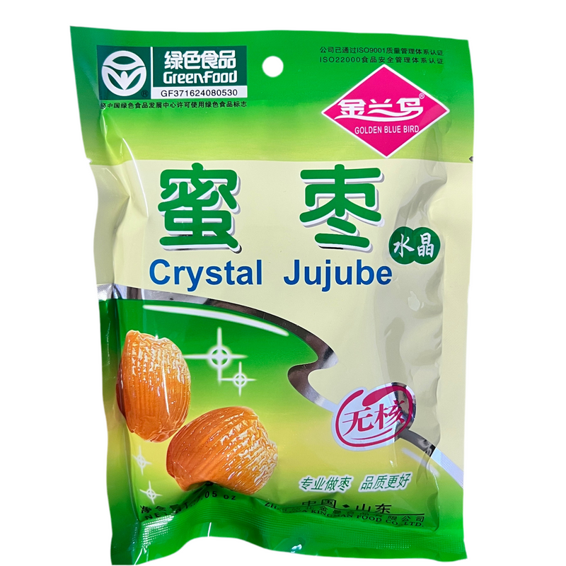 金兰鸟 水晶蜜枣/GOLDEN BLUE BIRD Kandierte Datteln ohne Kerne 200g