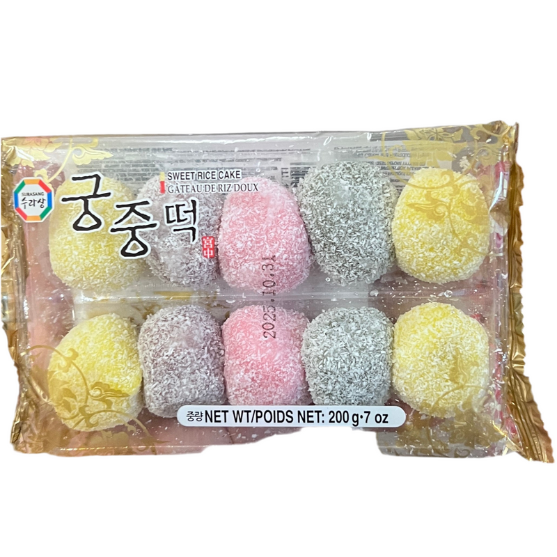 韩国 麻薯 /SURA Koreanischer Mochi-Mix mit roter Bohnenfüllung u. Kokosraspeln 200g