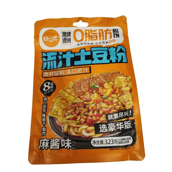 田小花豪华版0脂土豆粉（拌粉）麻酱 323克/TXH Kartoffelnudeln mit Sesam Sauce 323g