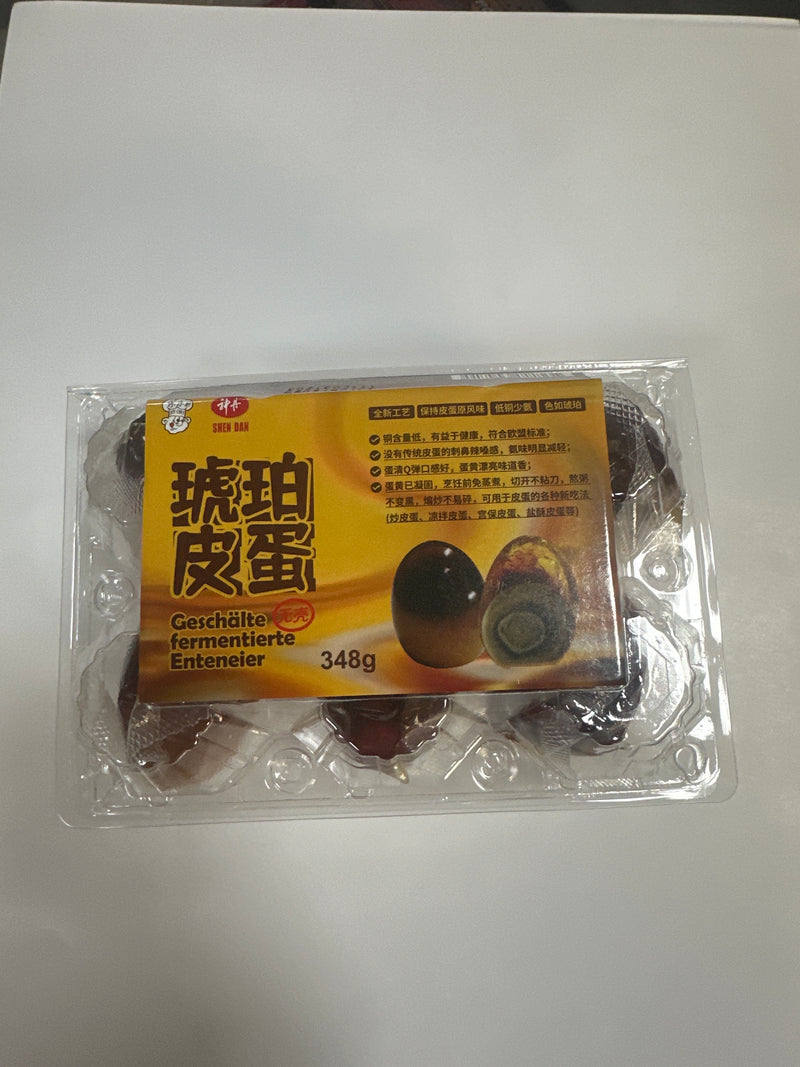 乐乐厨 琥珀皮蛋/JOYCHEF Geschälte, fermentierte Enteneier 348g