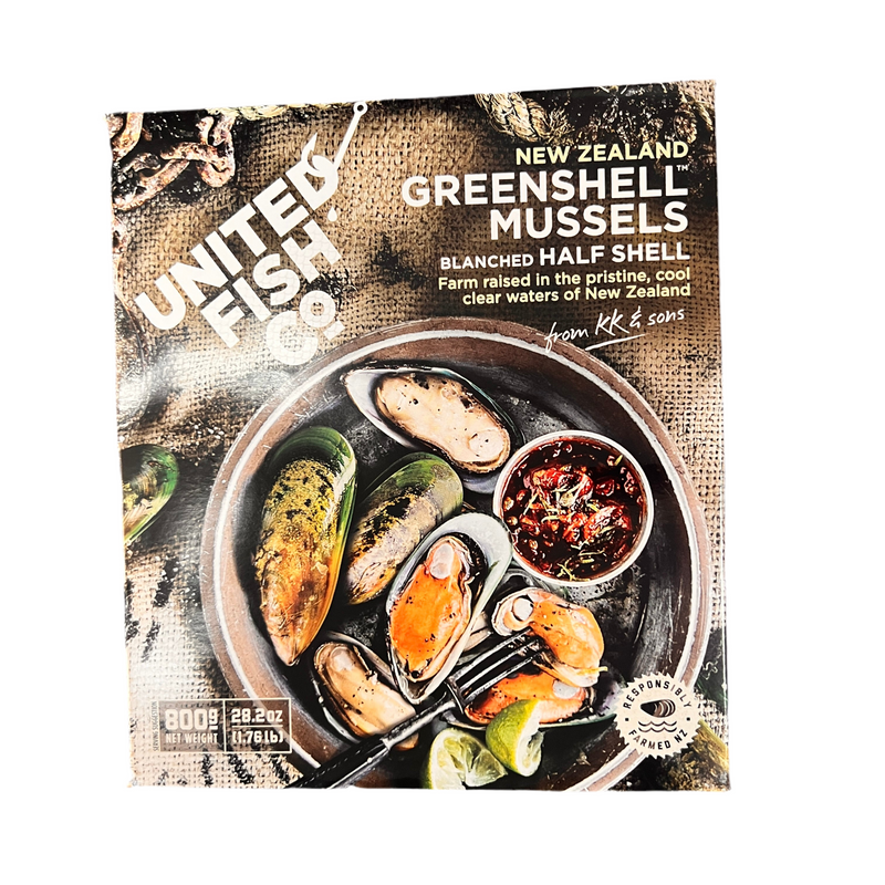 冰冻 新西兰绿贝壳/TK GREENSHELL Grünschalmuscheln aus Neuseeland 800g