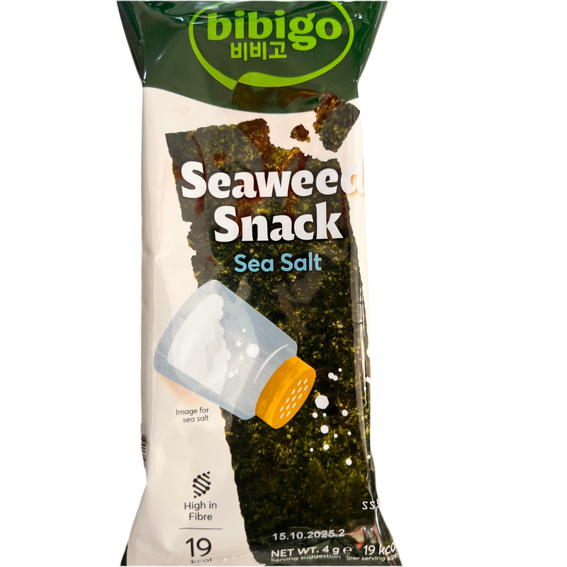 必品阁 海苔零食/BIBIGO Seetang-Snack mit Meersalz 4g