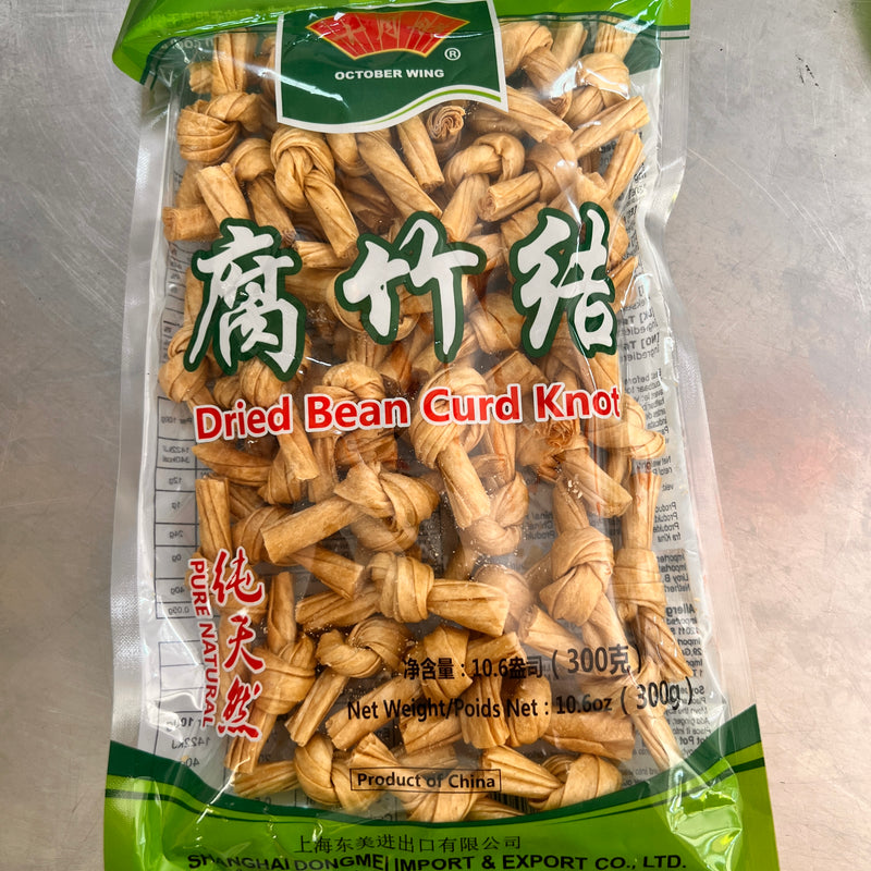 腐竹结/OCTOBER WING Getrocknete Tofuhaut-Knoten 300g