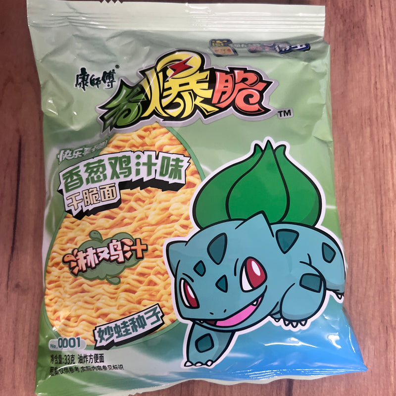 康师傅 香爆脆 香葱鸡汁味/KANGSHIFU Weizen-Knuspersnack mit Hühnchen- u. Lauchgeschmack 33g