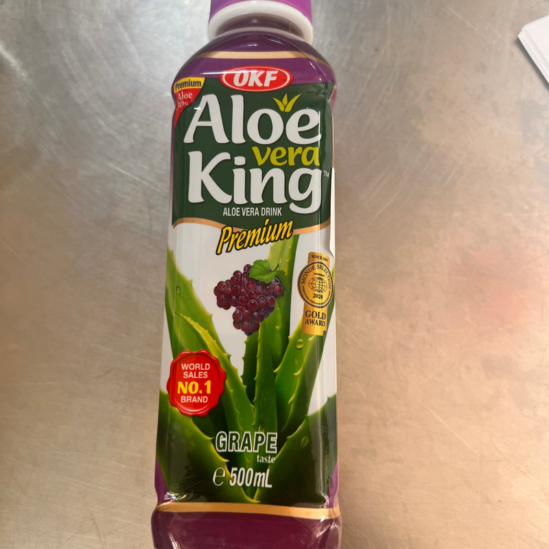 韩国芦荟饮料 葡萄味/OKF Aloe Vera Getränk mit Traubengeschmack 500ml
