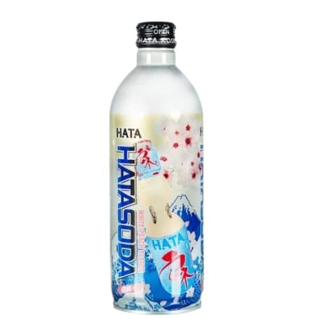 日本白桃苏打汽水/HATA Japan. Erfrischungsgetränk (Ramune) mit Pfirsichgeschmack 500ml