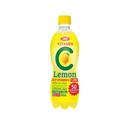 维生素C 柠檬味汽水/OKF Erfrischungsgetränk mit Vitamin C, Zitronengeschmack 500ml