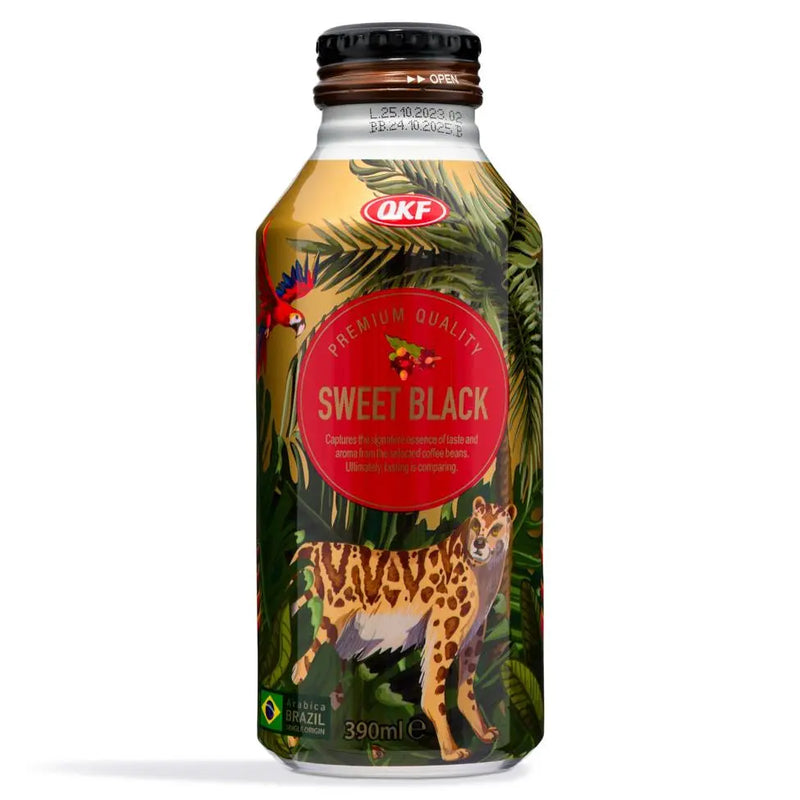 韩国 低糖黑咖啡/OKF Schwarzer Kaffee mit Zucker 390ml