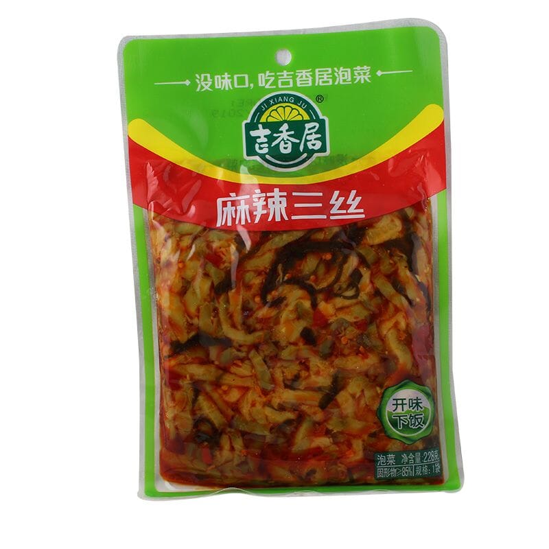 吉香居 麻辣三丝/JIXIANGJU Eingelegtes Gemüse, scharf 228g