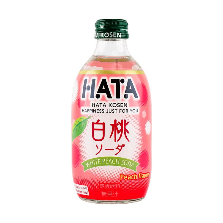 哈达日本波子汽水白桃味/HATAKOSEN Erfrischungsgetränk mit Pfirsichgeschmack 300ml