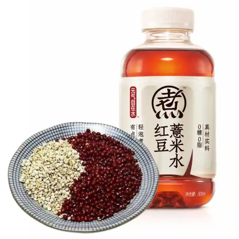 元气森林 无气自在水 红豆薏米/CHI FOREST Rote-Bohnen-Getränk mit Gerste 500ml