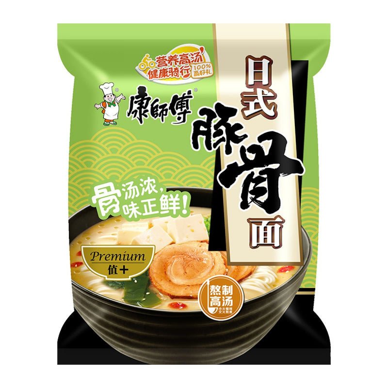 康师傅 汤大师 日式豚骨面 /KangShiFu Instant Nudelnsuppe Japanische Schweinerippchen Geschmack 110g