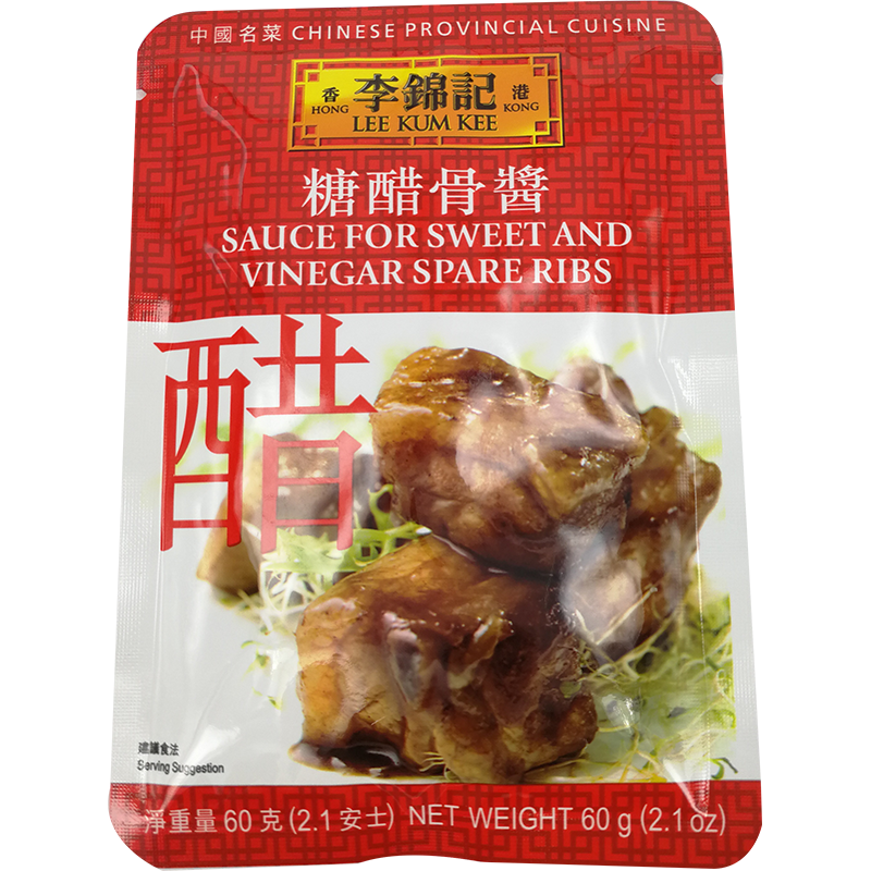 李锦记 糖醋骨酱/LEE KUM KEE Sauce for Sweet & Vinegar Spare Ribs 60g