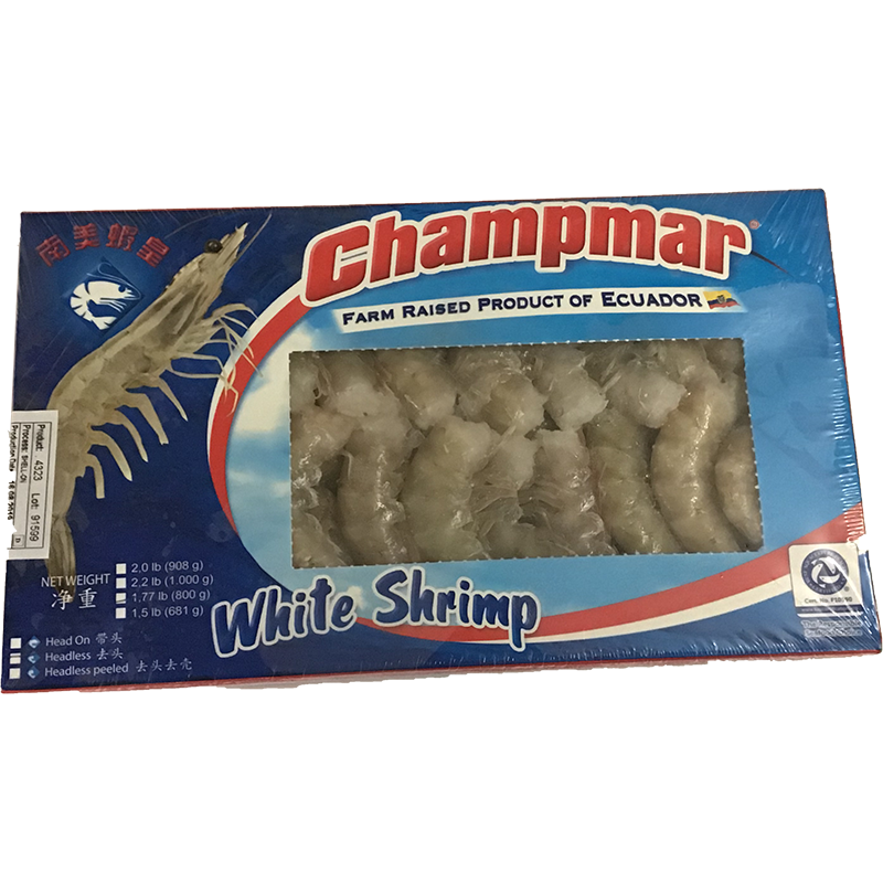 冰冻 南美虾皇 白对虾有头有壳/TK Garnelen (Vannamel) 20/30 mit Kopf und Schale, glasiert 1000g
