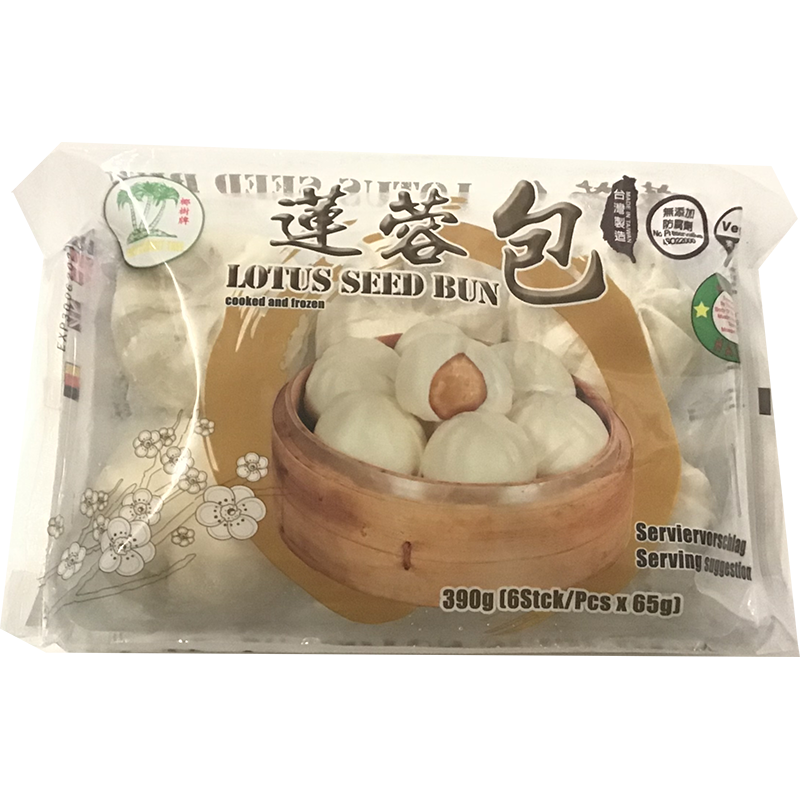 冰冻-Tiefgefroren! 椰树牌 莲蓉包/Brötchen mit Lotuskernenpaste 6x65g