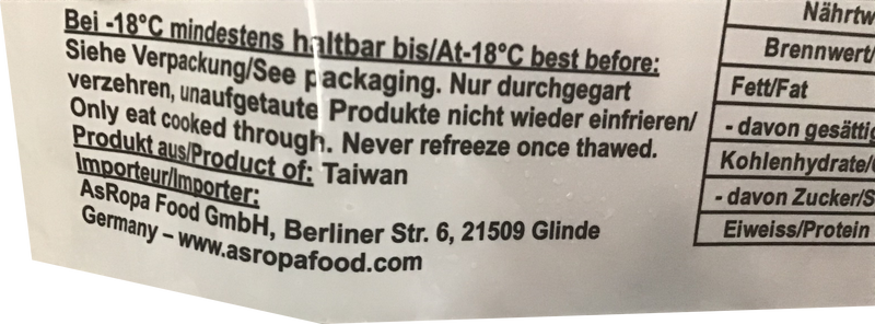 冰冻-Tiefgefroren! 椰树牌 芋头包/Brötchen mit Taro 6x65g