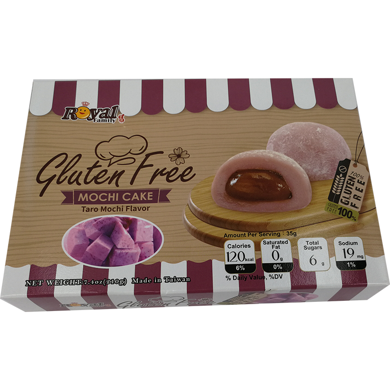 皇族 麻糬 芋头味 无麸质/Royal Family Taro Mochi Kuchen Gluten Frei 210g