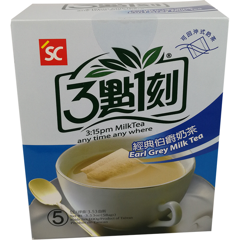 3:01 PM Klassischer Earl Grey Milchtee 5er Pack / 3:15 PM Milch Tee Bergamotte 5x20g