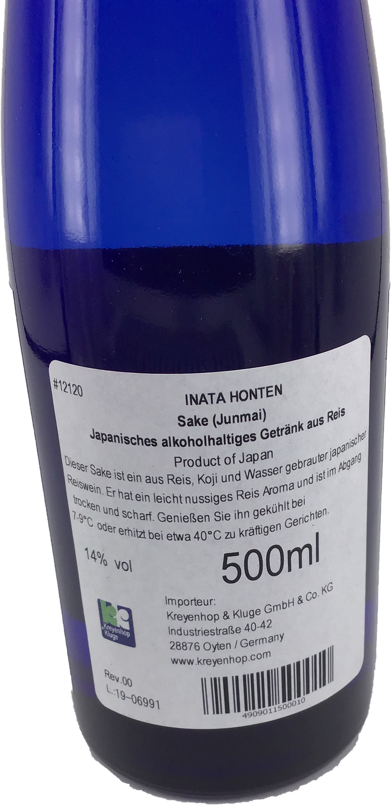 INATA HONTEN 日本纯米酒 / Sake Junmai aus Japan 14% Vol. 500ml