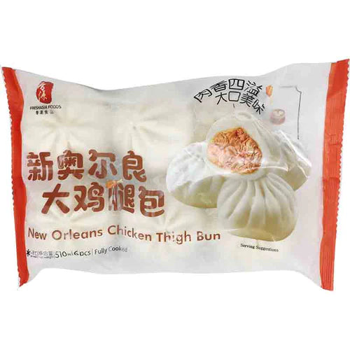 冰冻-TK 香源 新奥尔良大鸡腿包/Gefrorenes gekochtes New Orieans Hähnchenschenkelbrötchen 510g