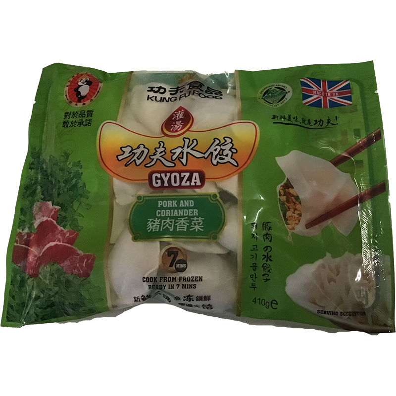 冰冻-TK 功夫食品 灌汤功夫水饺 猪肉香菜 / Knödel Gefüllt mit Schweinfleisch und Koriander 410g