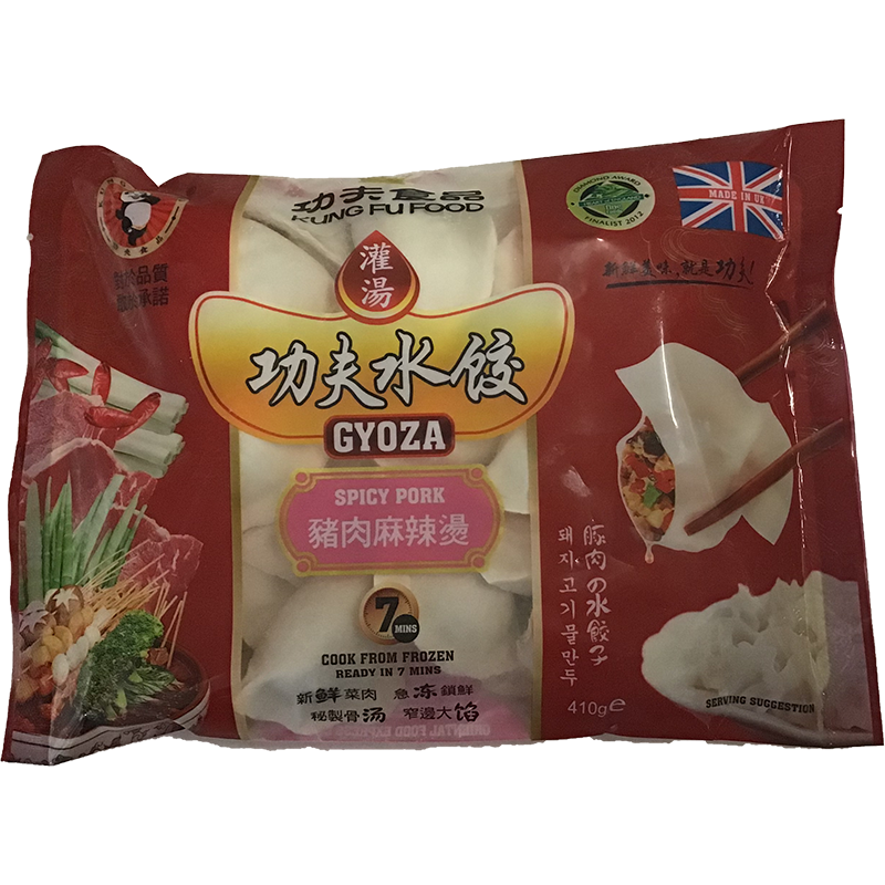 冰冻-TK 功夫食品 灌汤功夫水饺 猪肉麻辣烫 / Würziges Schweinefleisch Knödel 410g