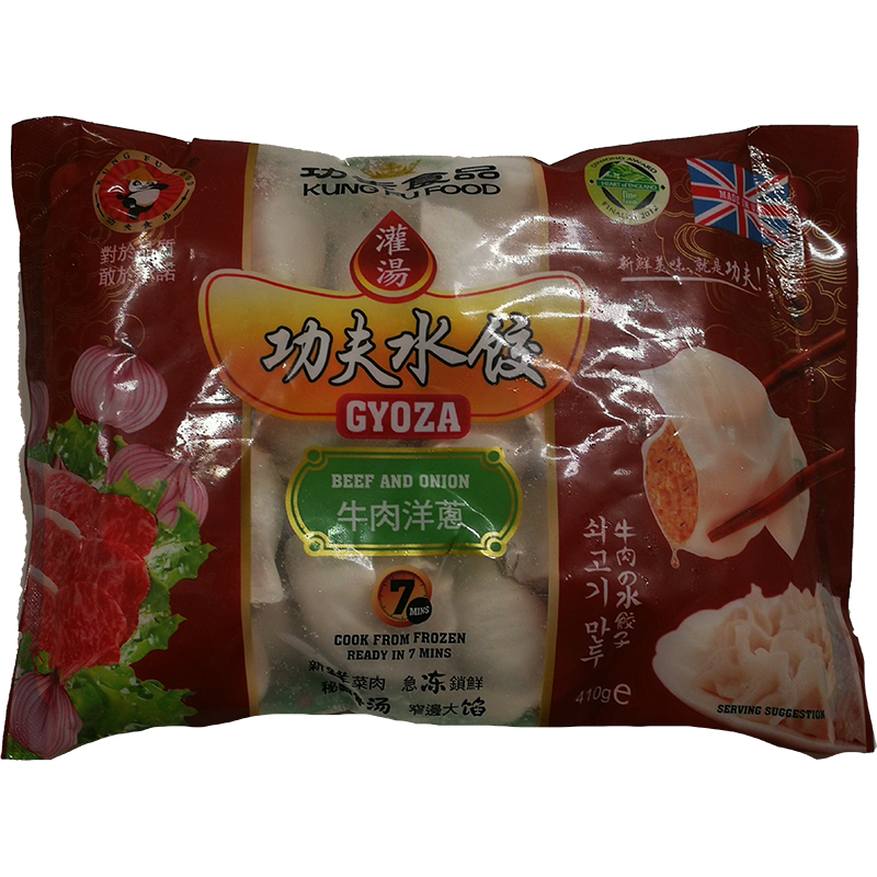 冰冻-TK 功夫食品 灌汤功夫水饺 牛肉洋葱/Knödel gefüllt mit Rindfleisch und Zwiebel 410g