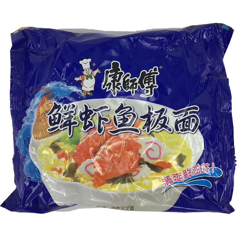 KangShiFu Instant Nudelnsuppe Garnelen Aroma 95g