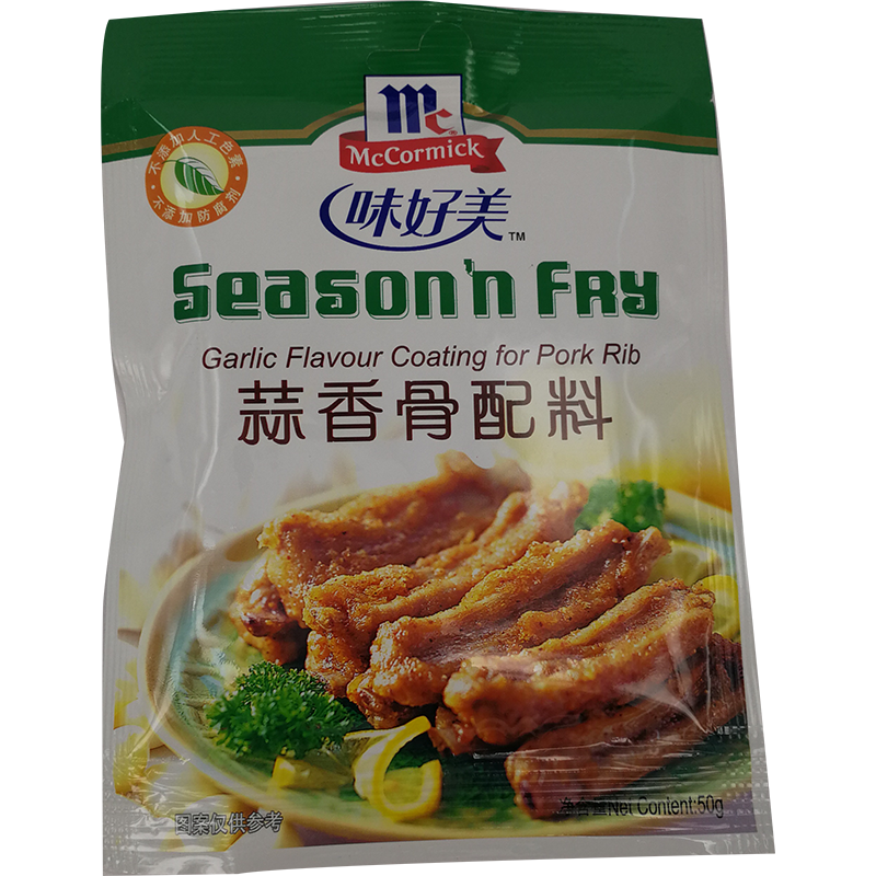 味好美 蒜香骨配料/McCormick Knoblauchgeschmack Paniermehl für Schweinerippchen 50g