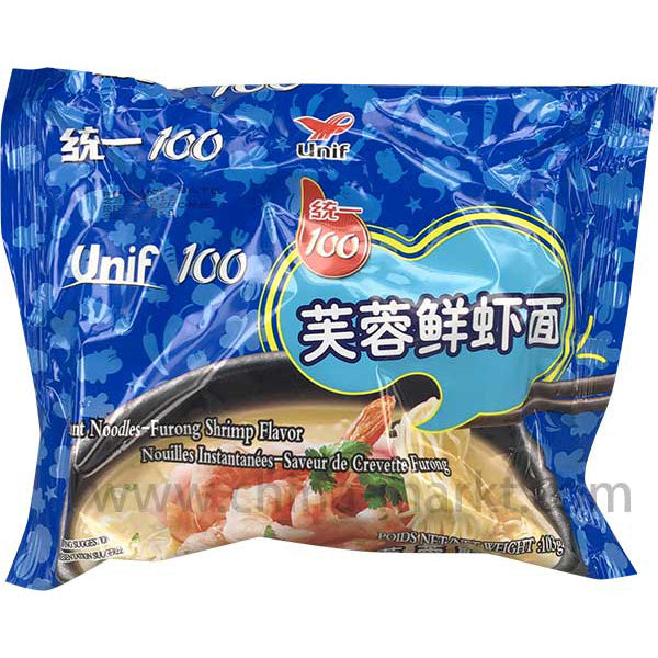 统一100 芙蓉鲜虾面/UNIF Instant Nudeln mit Furong u. Garnelengeschmack 103g