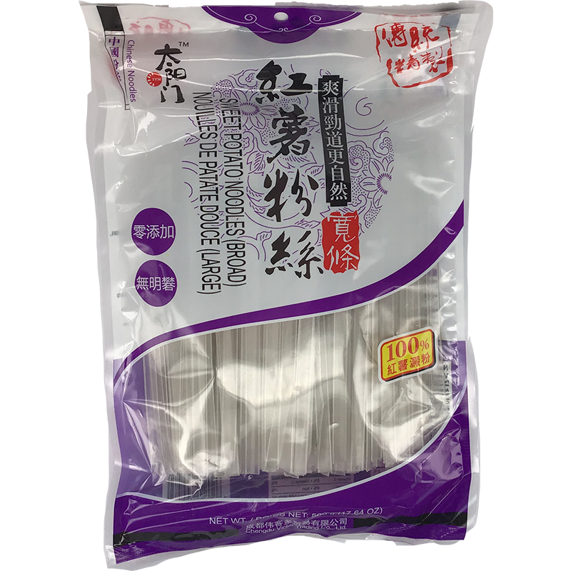 太阳门 红薯粉丝宽条/TYM Süßkartoffelnudeln Breit 500g