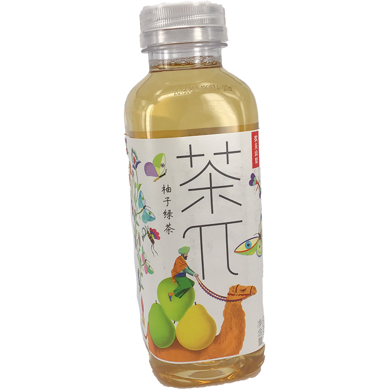 农夫山泉 茶兀 柚子绿茶/NFSPRING Grünteegetränk mit Zitronengeschmack 500ml