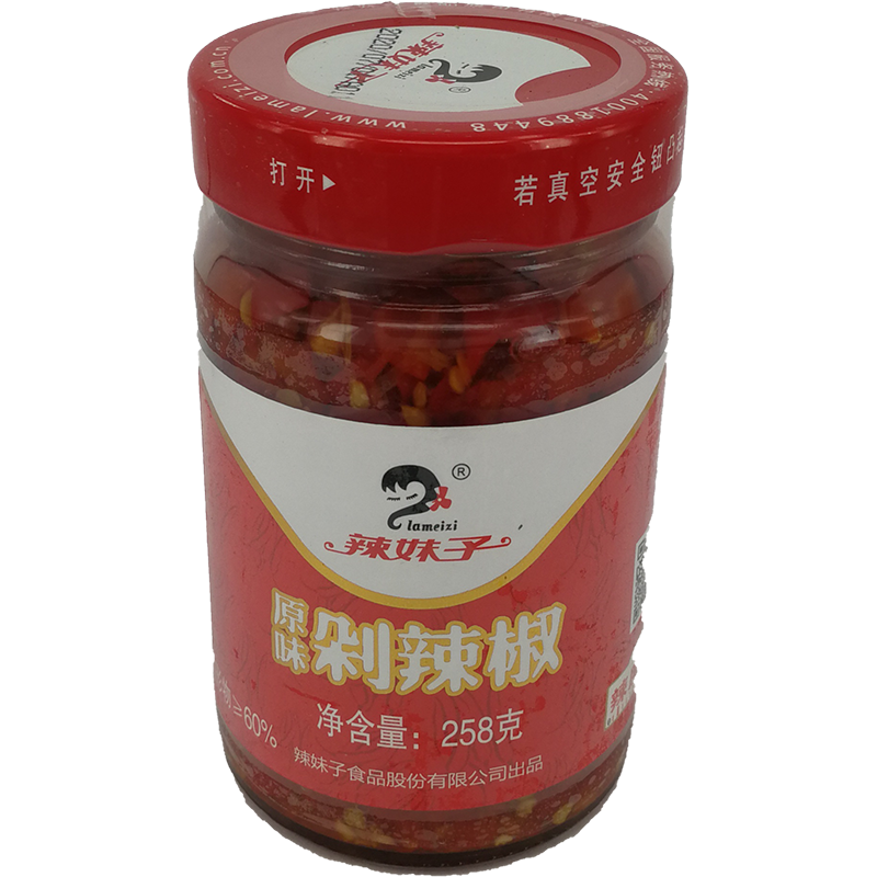 辣妹子 原味剁辣椒 中辣 辣度10/LaMeiZi eingelegte Chilli