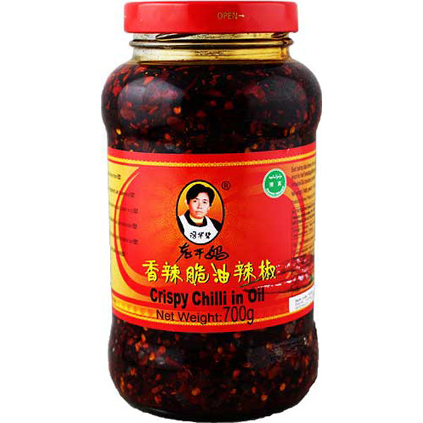 老干妈 香辣脆油辣椒/LaoGanMa Crispy Chilli in Öl 700g