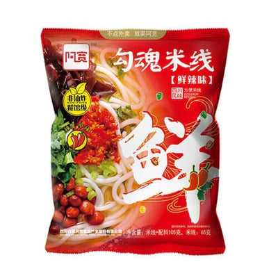 白家阿宽勾魂米线鲜辣味 105克 /Instant Nudeln Scharf 105g BAIJIA