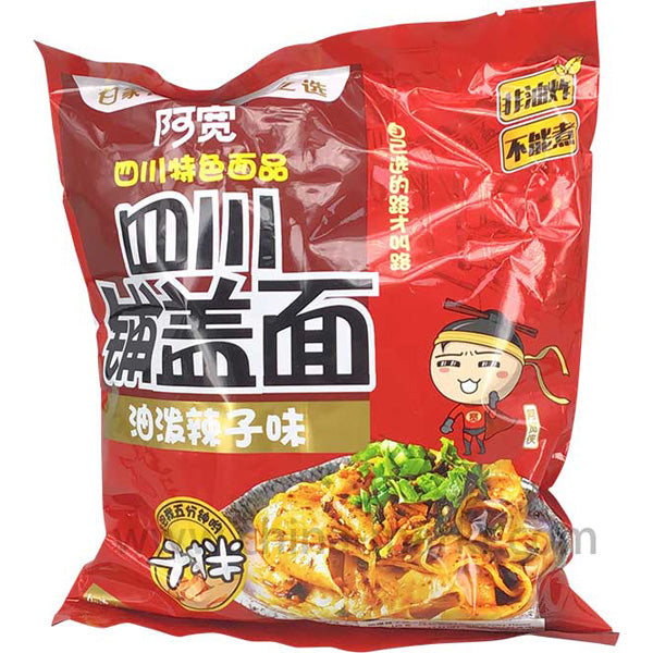 白家 阿宽四四川铺盖面(油泼辣子味)/Nudeln mit rotem Chili 125g