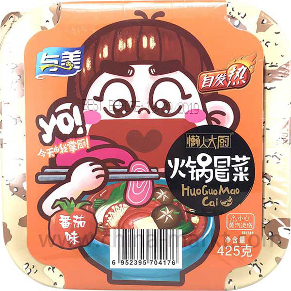 与美 自发热 懒人大厨 火锅冒菜番茄味 / Yumei Instant Hot Pot Tomaten 425g