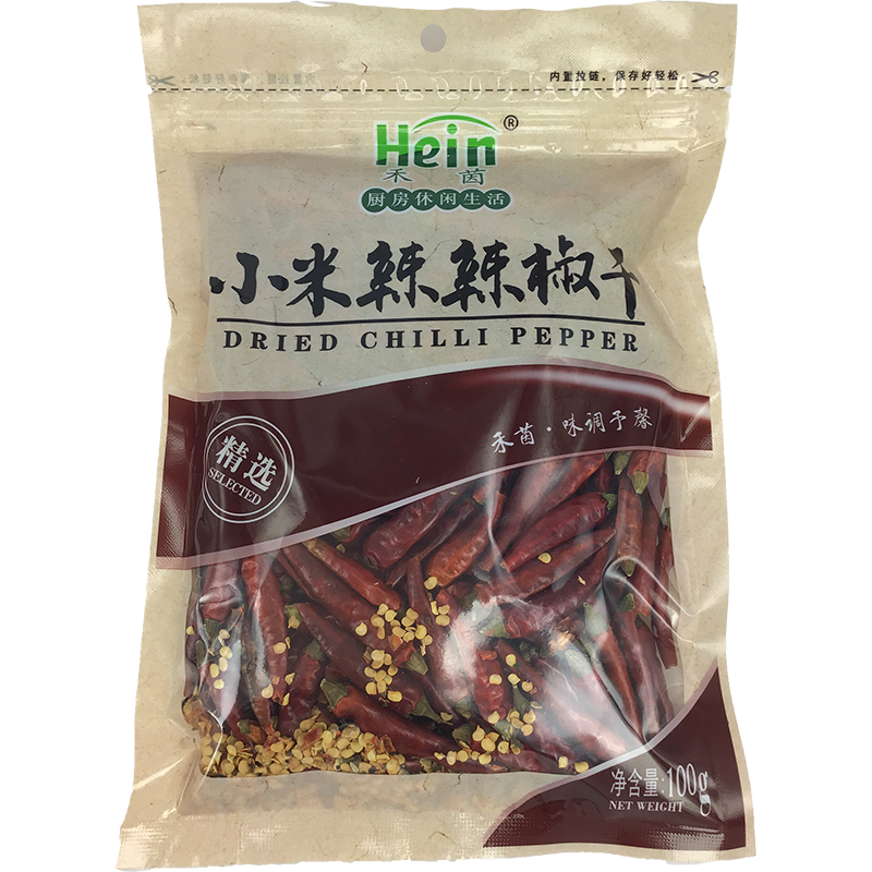 禾茵 小米辣辣椒干/Hein Getrocknete Chilischoten 100g