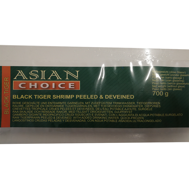 冰冻-TK 亚洲精选冰冻虾仁/Asian Choice Rohe geschälte und entdarmte Garnelen 1kg Gr. 26-30