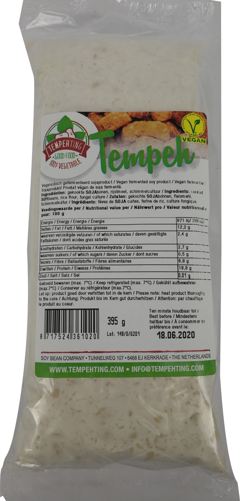 印尼豆腐/Tempehting Tempeh 395g