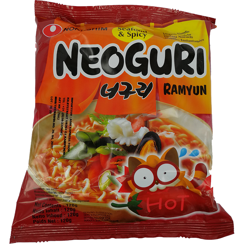 农心 Seafood&Spicy 辛拉面 / NongShim Instantnudeln Seafood scharf Neoguri 120g