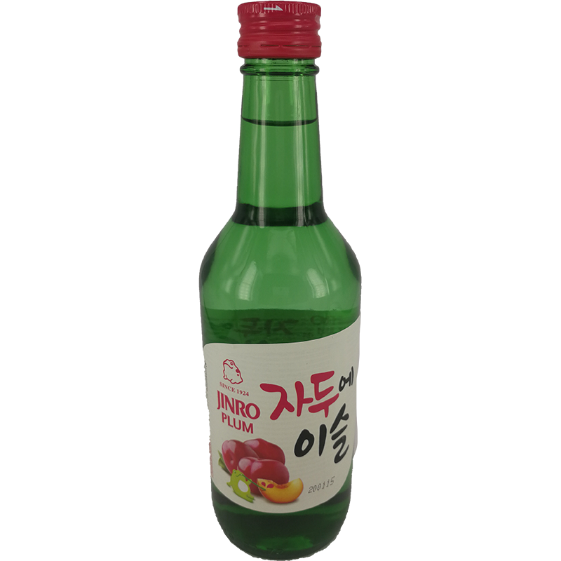 真露 韩国烧酒 李子味/JINRO Korean. Soju (Branntwein) mit Pflaumengeschm. 13%vol. 350ml
