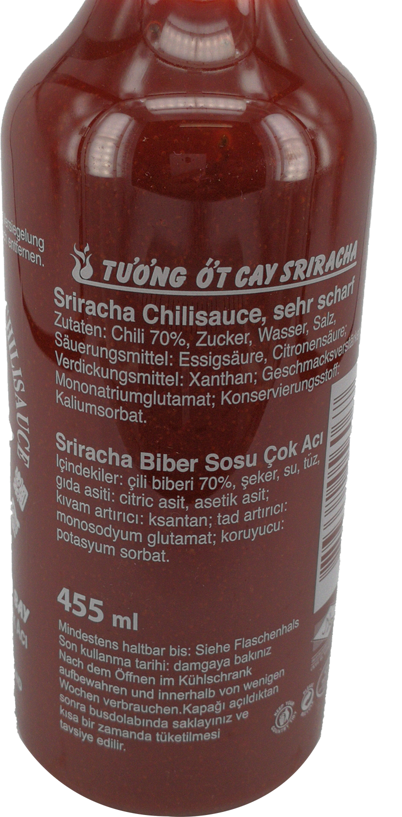 飞鹅 辣椒酱 特辣/Sriracha sehr Scharfe Chilisauce 455ml