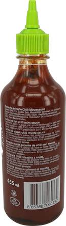 飞鹅 是拉差 薄荷辣椒酱/FLYING GOOSE Sriracha Sauce mit Minze 455ml
