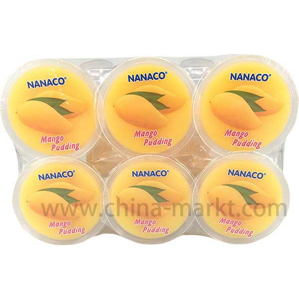 NANACO Nata Decoco Pudding Mango 80g*6