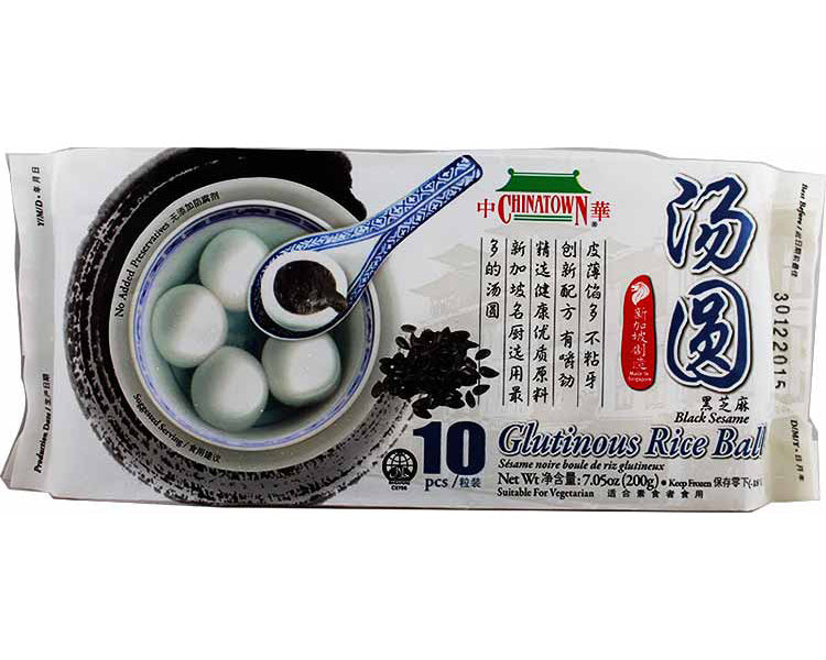 冰冻-TK 中华 黑芝麻汤圆/CHINATOWN Klebreis Ball Schwarzer Sesam Geschmack 200g