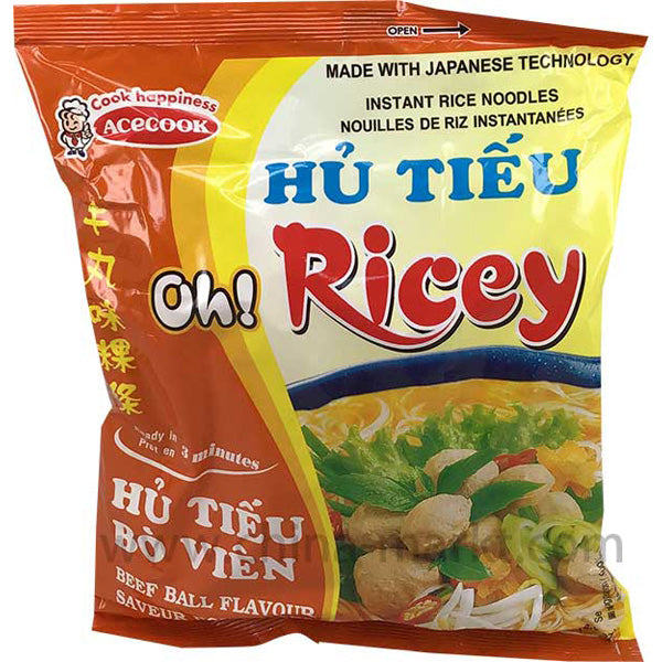 牛肉丸味粿条/ACECOOK Instant Reisnudel mit Rindfleischbällchen-Geschmack 70g